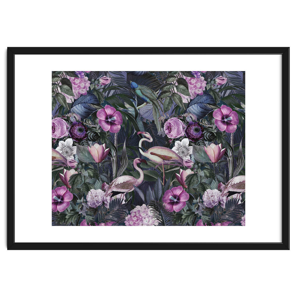Flamingos Dark Jungle 2