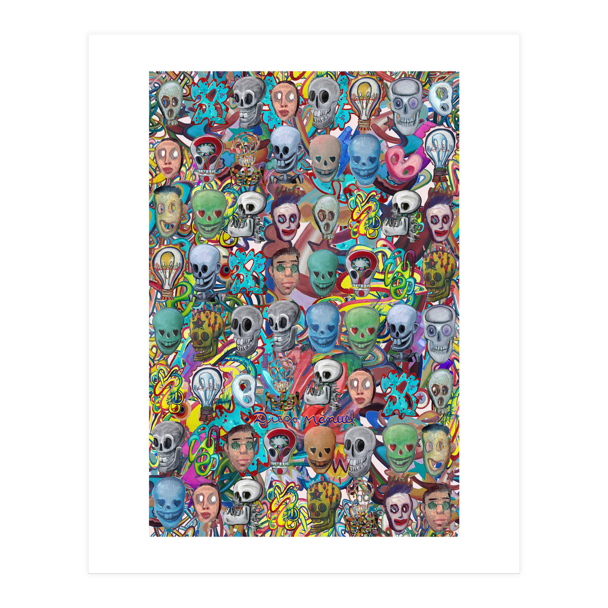 Calaveras Y Graffitis 3 (Print Only)