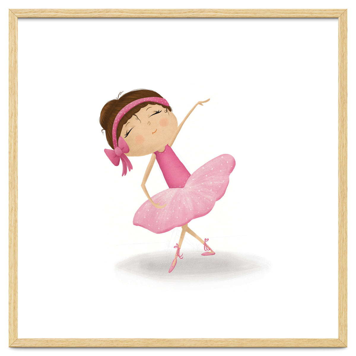 Adorable Plie Ballerina Nursery Print