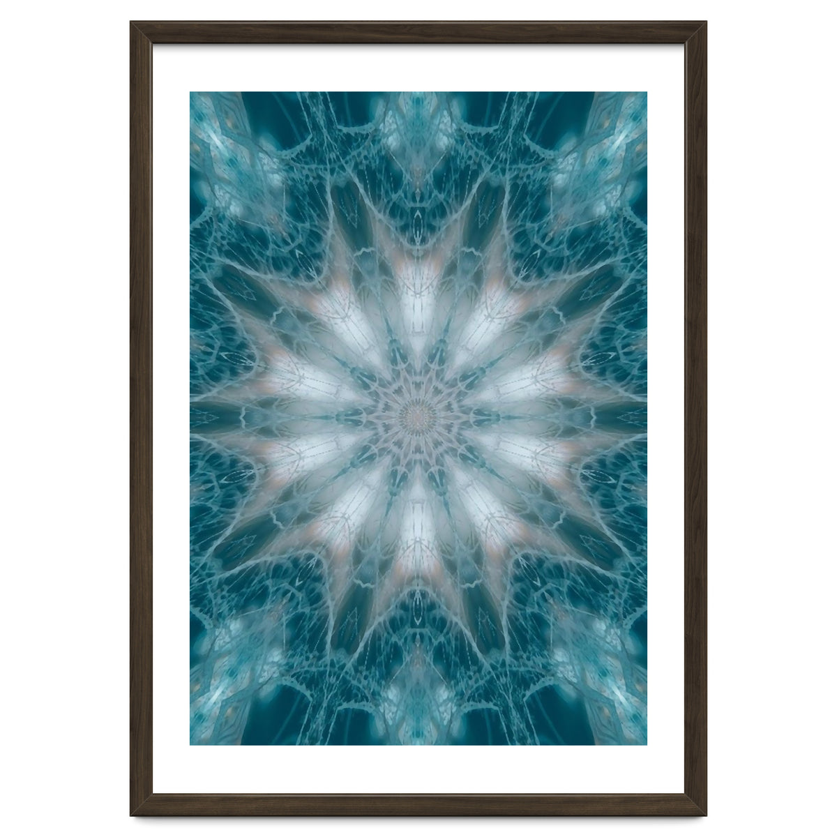 Mandala - Green, White, Rose