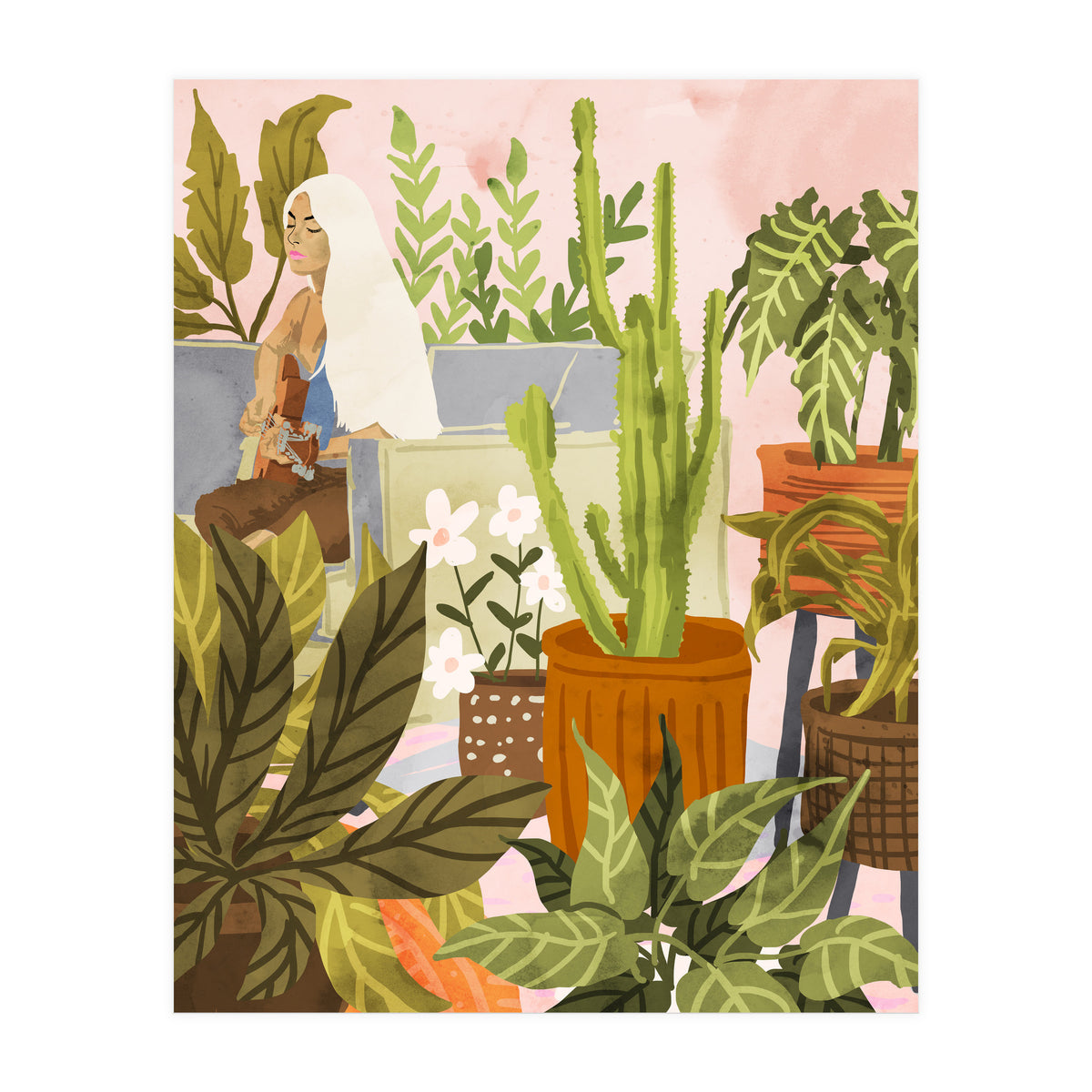 Playing For My Plants (Print Only)