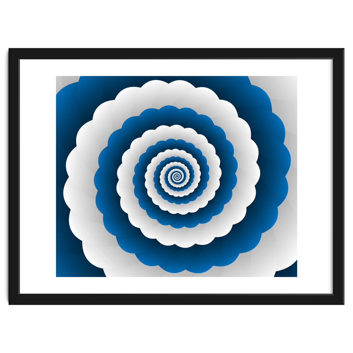 Blue Modern Floral Interior Design