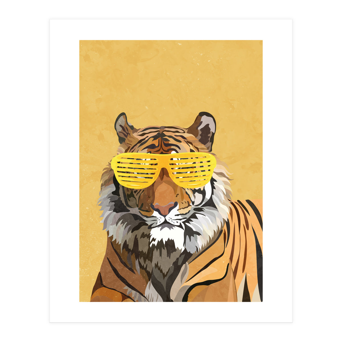 Hip Hop Tiger Yellow Shades (Print Only)