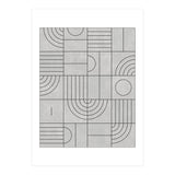 My Favorite Geometric Patterns No.21 - Grey (Print Only) thumbnail