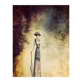 VINTAGE FASHION LADY IN ABSTRACT FOREST I (Print Only) thumbnail
