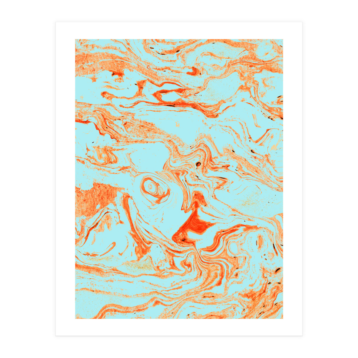 Flamingo + Sea Marble (Print Only)