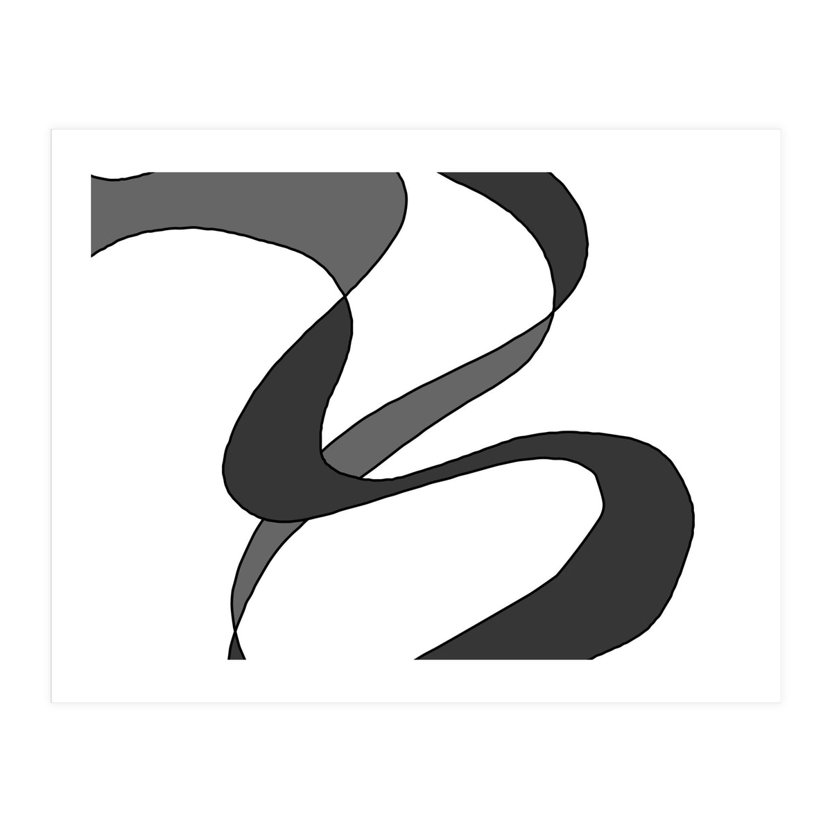 Grey Waves 2 (Print Only)