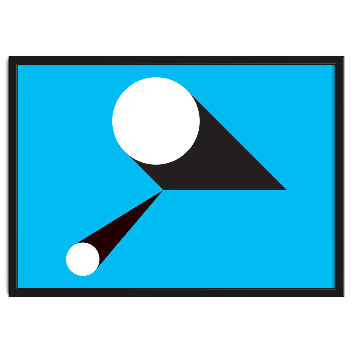 Geometric Shapes No. 46 - blue & black