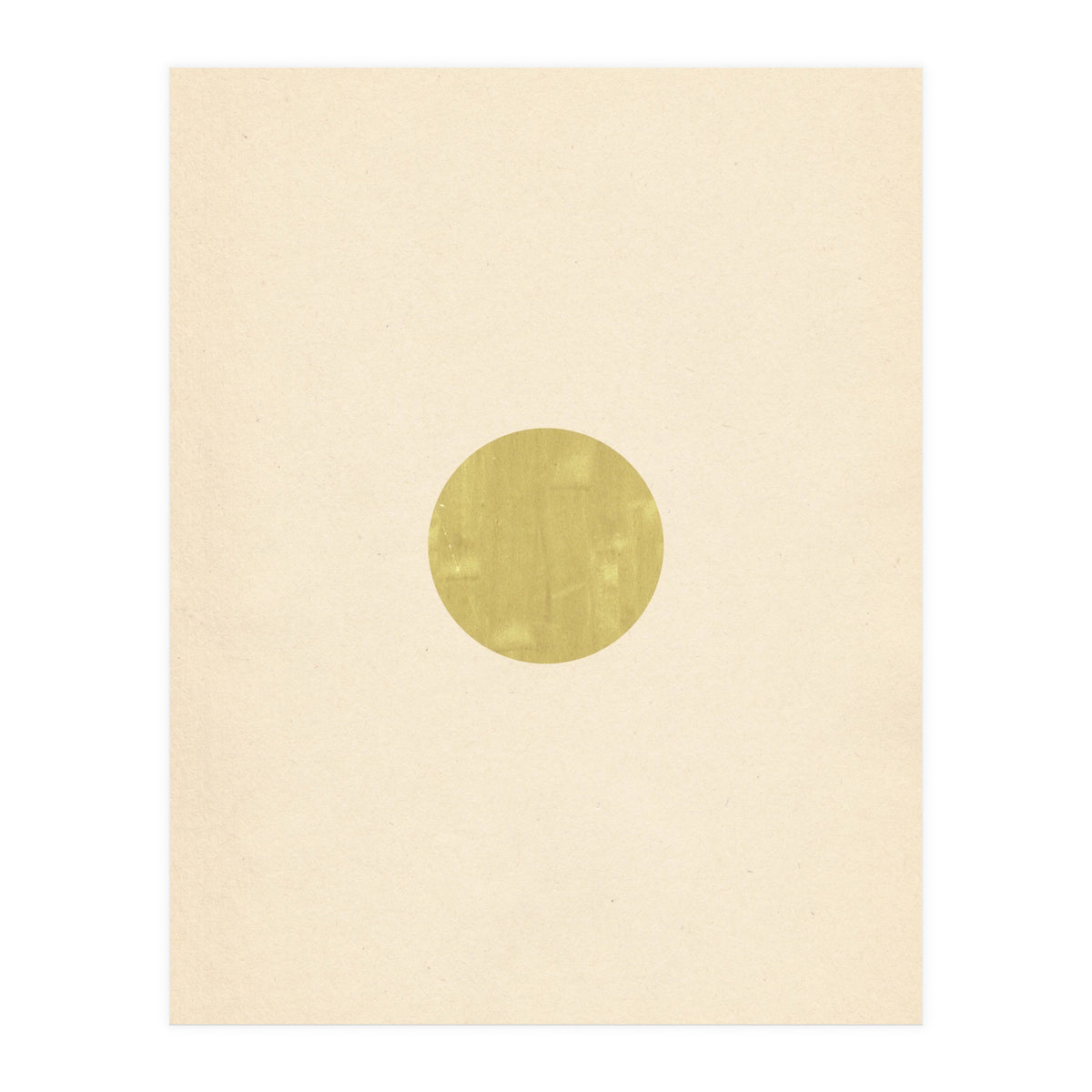 Olive green circle (Print Only)