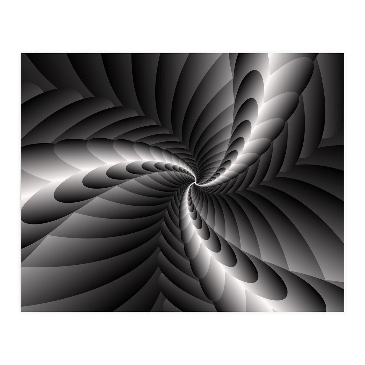 Black & White Fractal (Print Only)