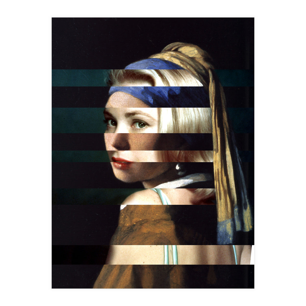 Vermeer's "Girl with a Pearl Earring" & Grace Kelly (Print Only)