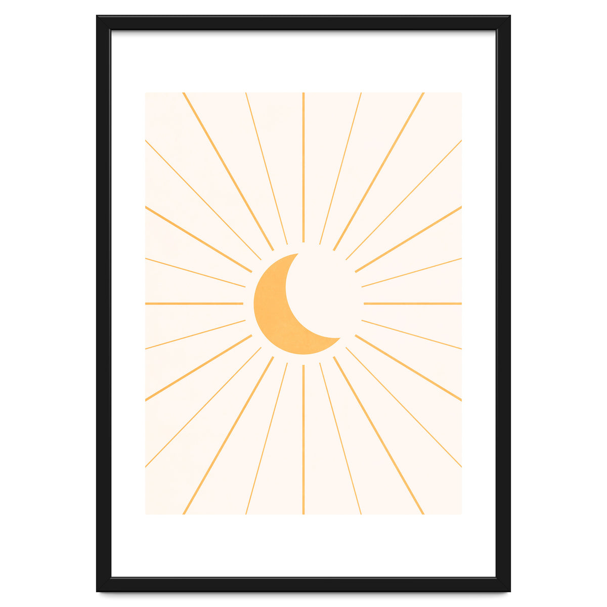 MOON IN LINES - GOLD