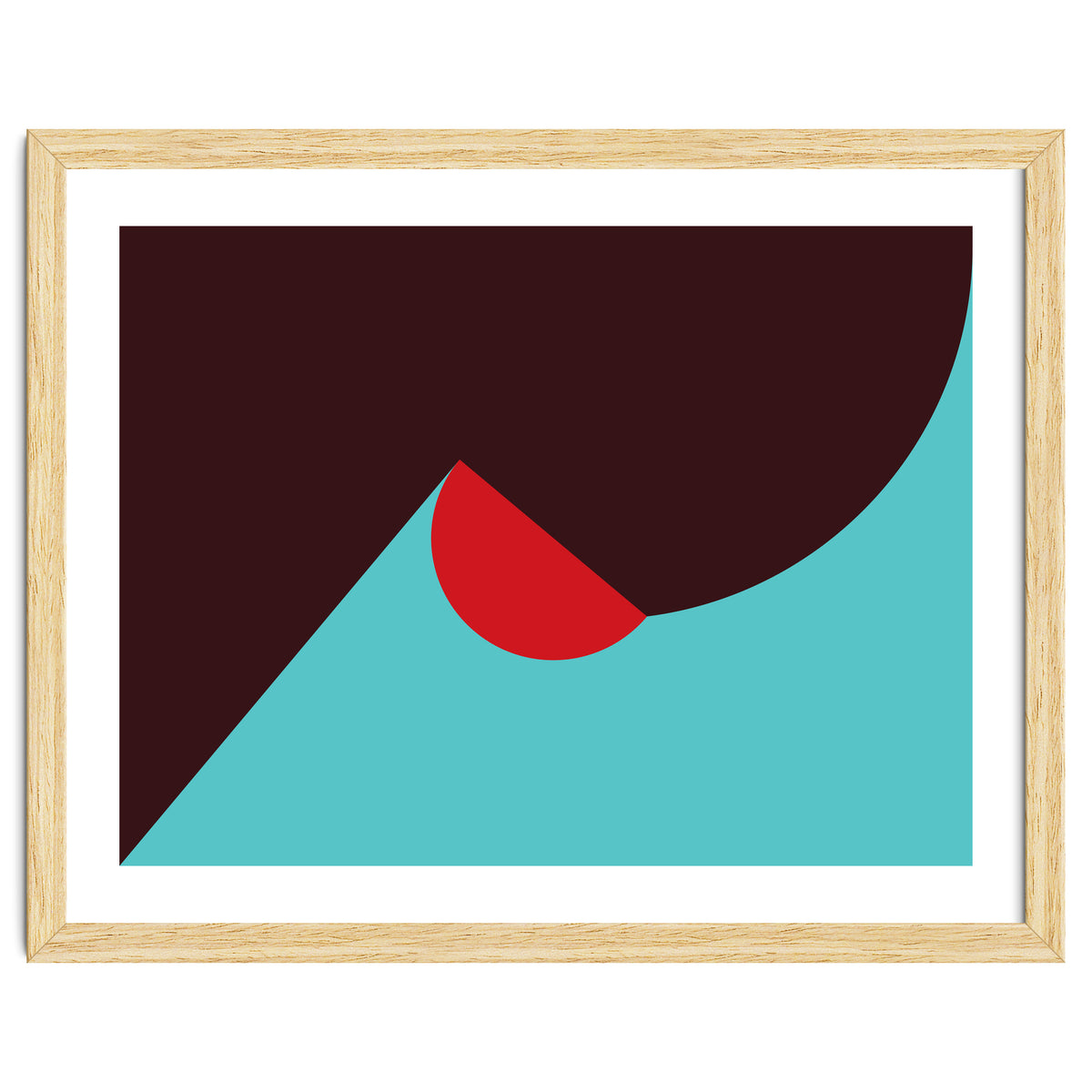 Geometric Shapes No. 8 - blue, purple & red