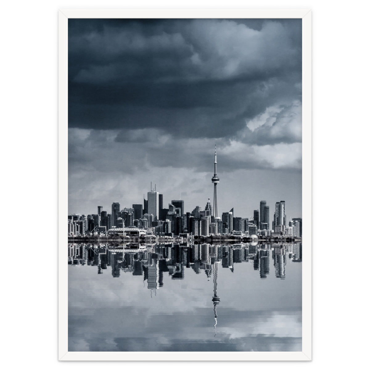 Toronto Skyline From Colonel Samuel Smith Park Reflection No 1