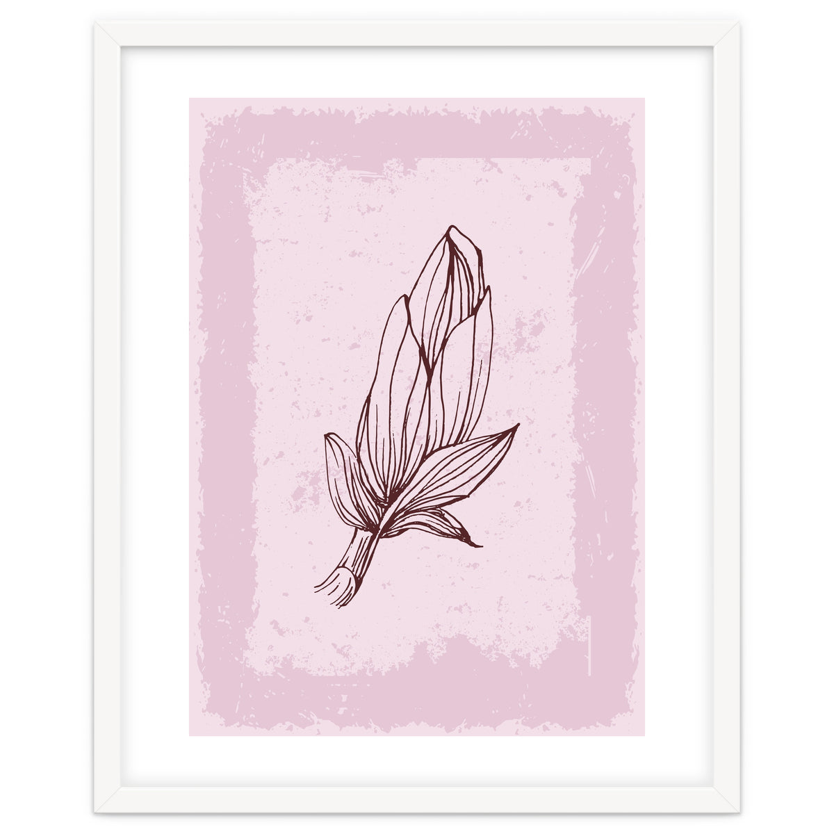 Magnolia Simple Minimal Boho - Botanical Leaves
