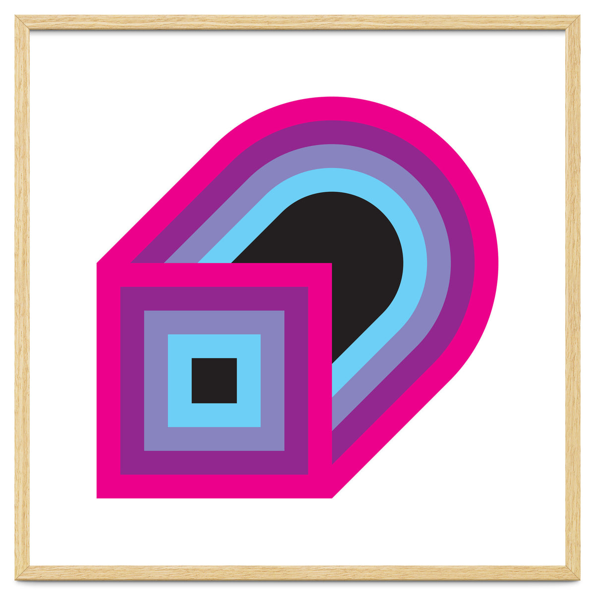 Geometric Shapes No. 41 - purple, blue & lilac