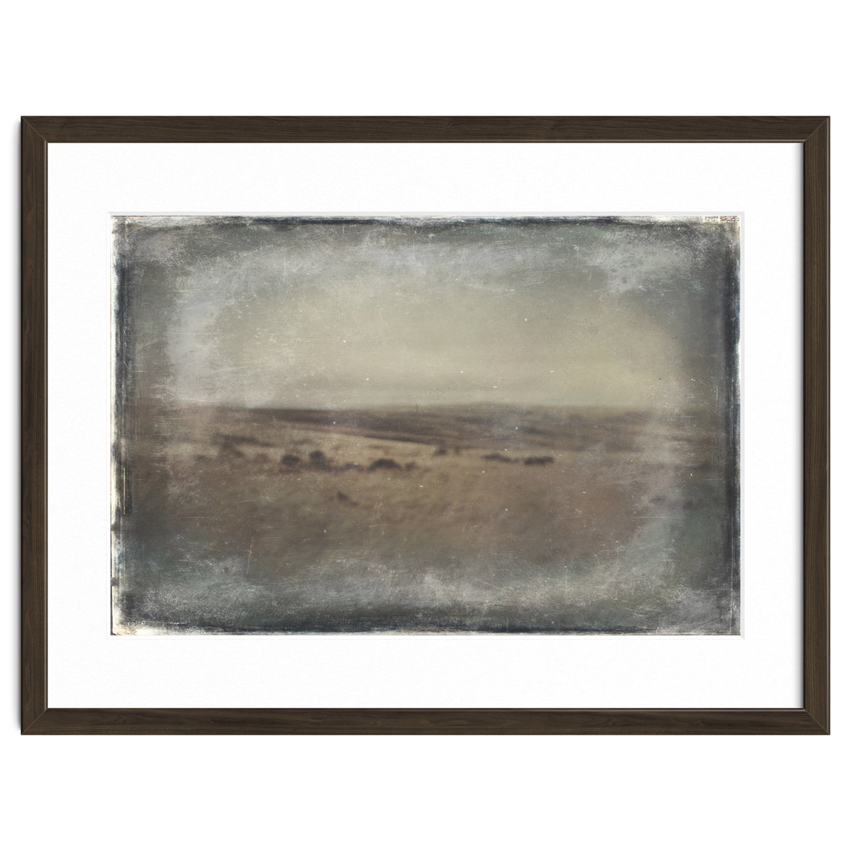 Bleak winter landscape of Saddleworth Moor