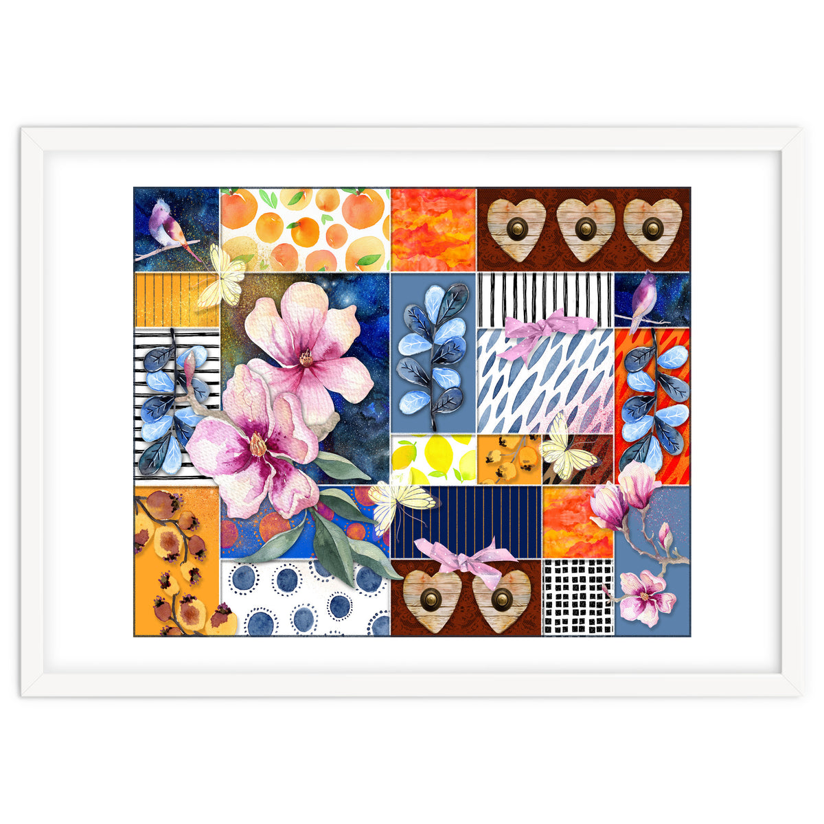 Romantic Floral Collage