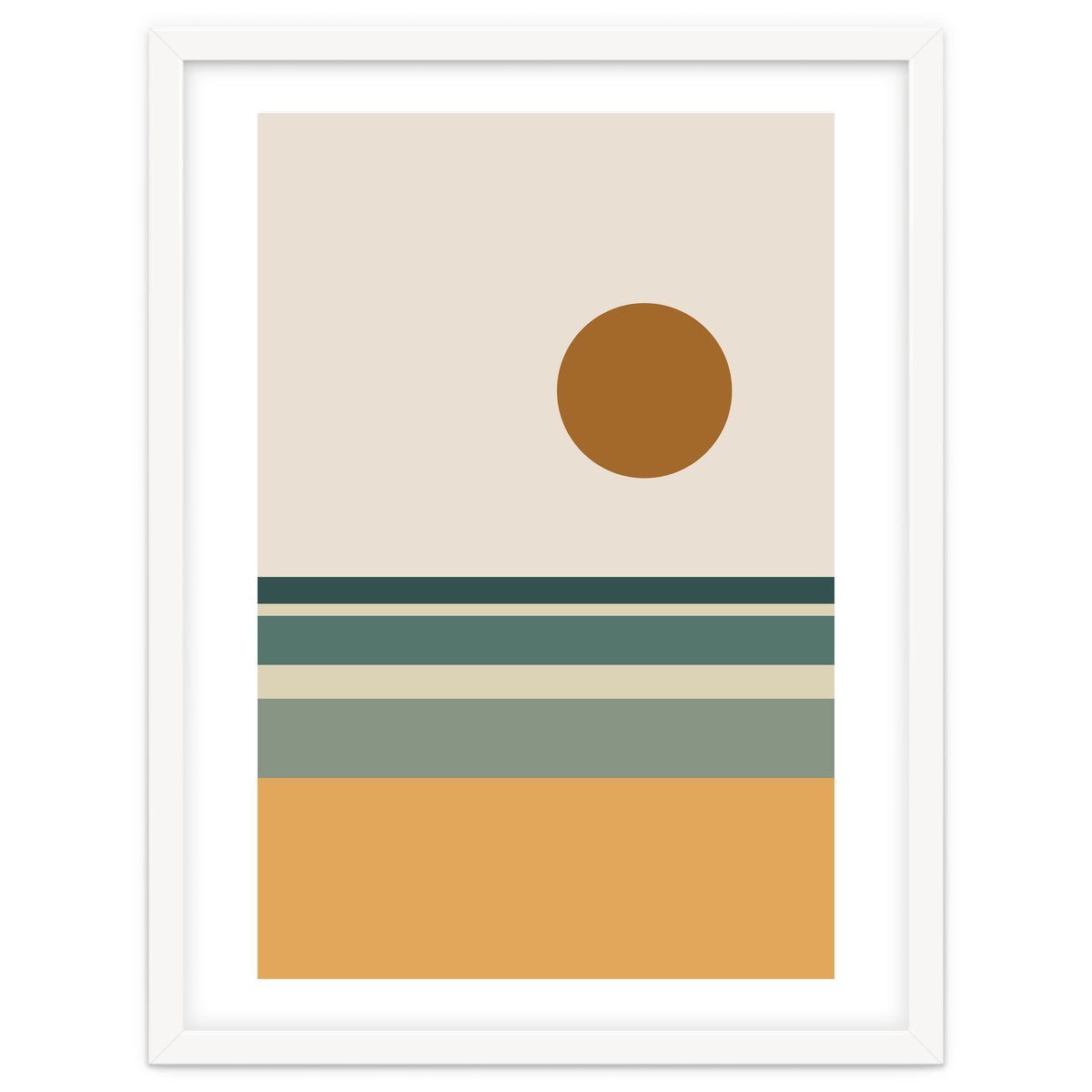 Ocean - Mid Century Landscape