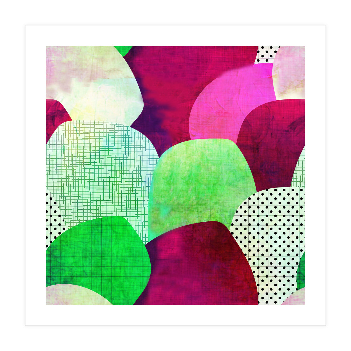 Opala Circles are the new triangles purple (Print Only)