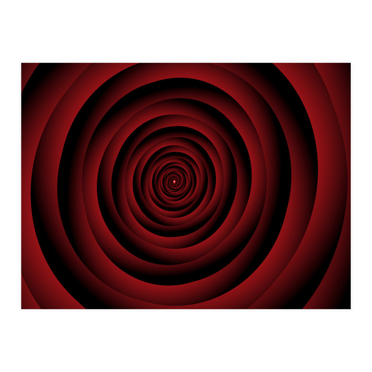 Abstract Concentric Spiral Circles (Print Only)