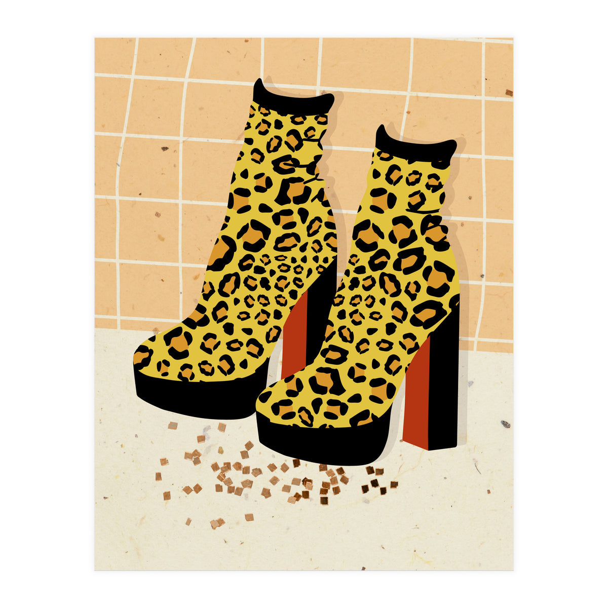 Leopard Disco Platforms (Print Only)