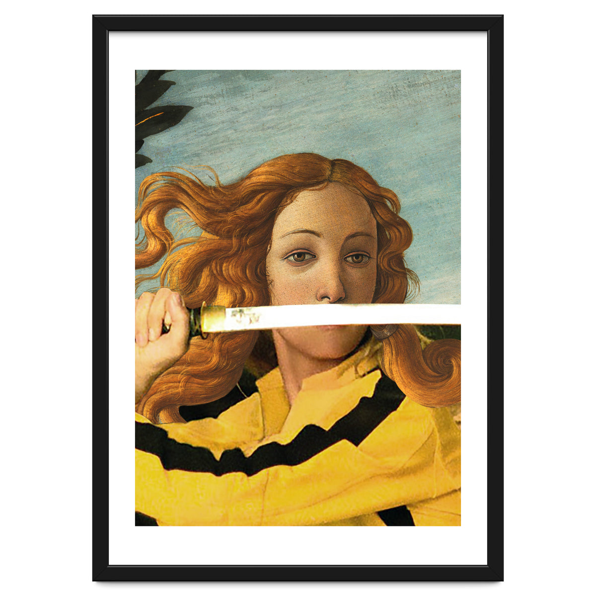 Venus of Sandro Botticelli and Beatrix Kiddo from Kill Bill