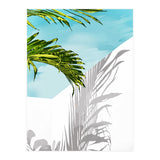 Palms In My Backyard, Tropical Greece Architecture Travel Painting, Summer Scenic Building  (Print Only) thumbnail