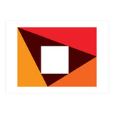 Geometric Shapes No. 23 - red & orange (Print Only) thumbnail
