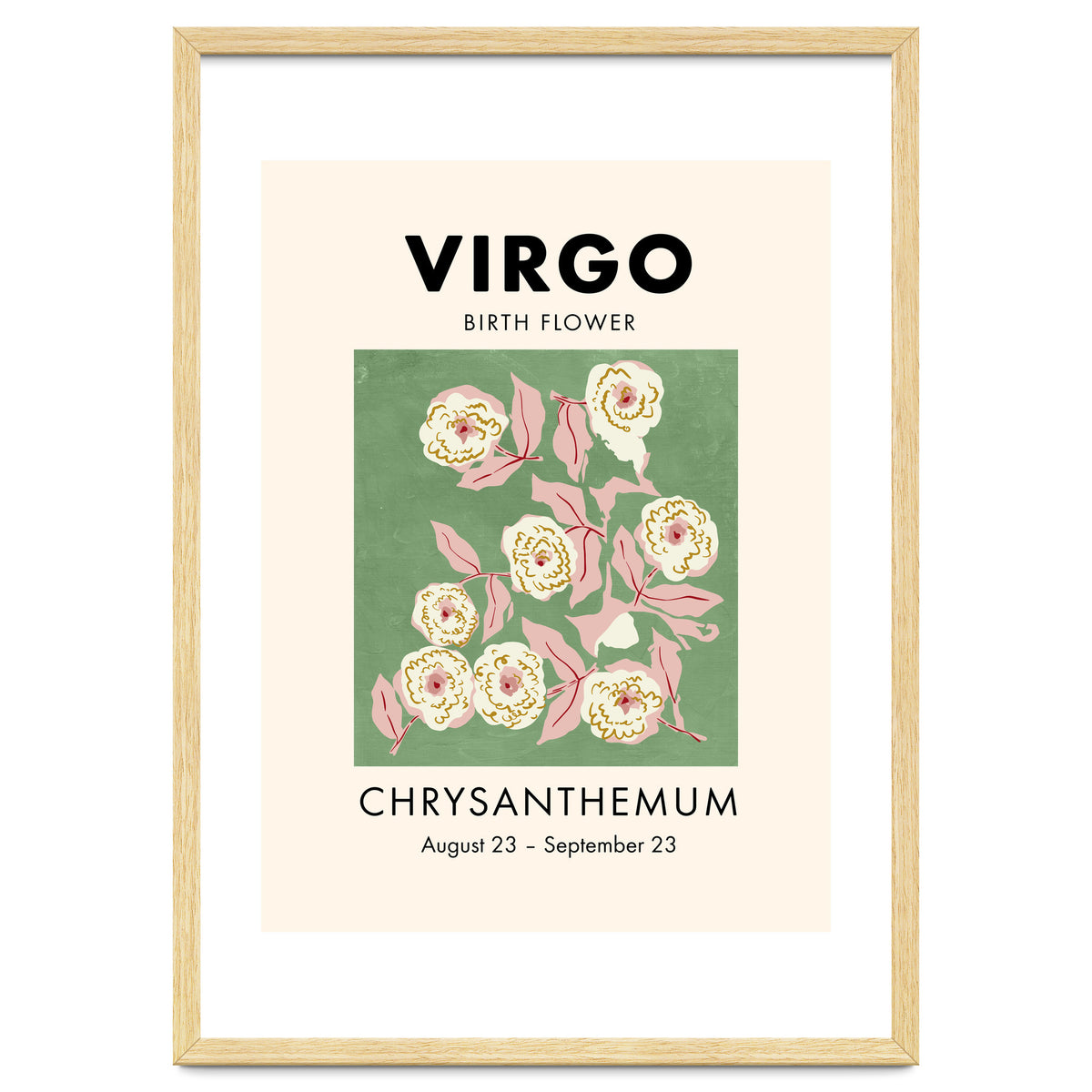 Virgo Birth Flower Chrysanthemum