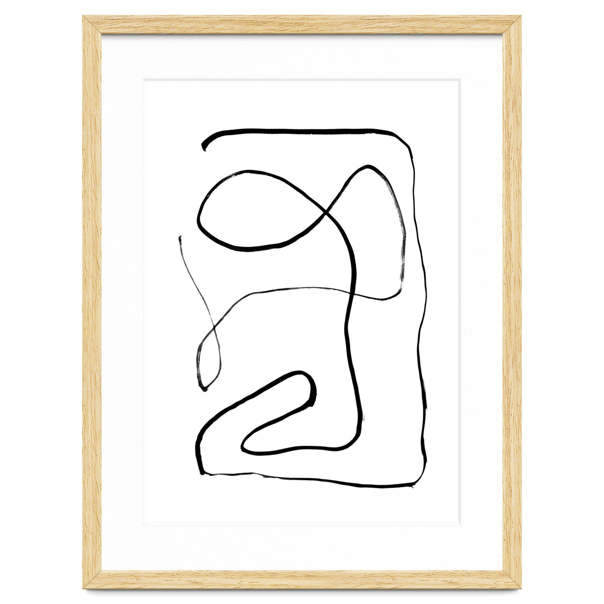 Mid-Century Line Art Print #2