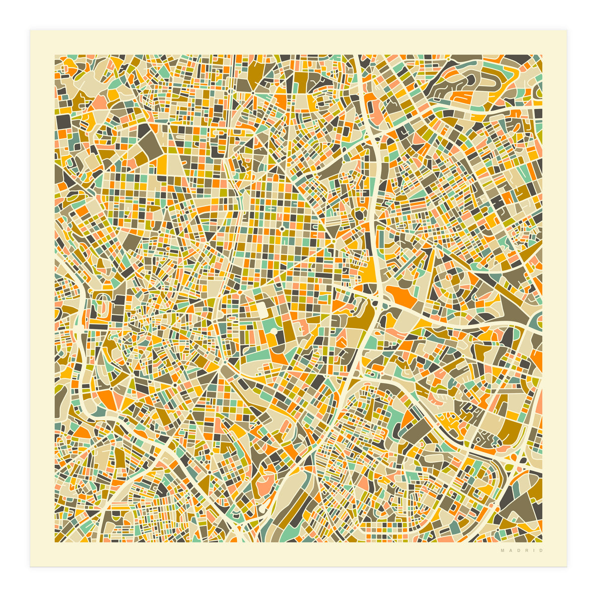 MADRID MAP (Print Only)