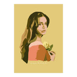 Lana Del Rey With Rose (Print Only) thumbnail