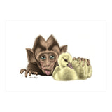 Monkey and Duckling (Print Only) thumbnail