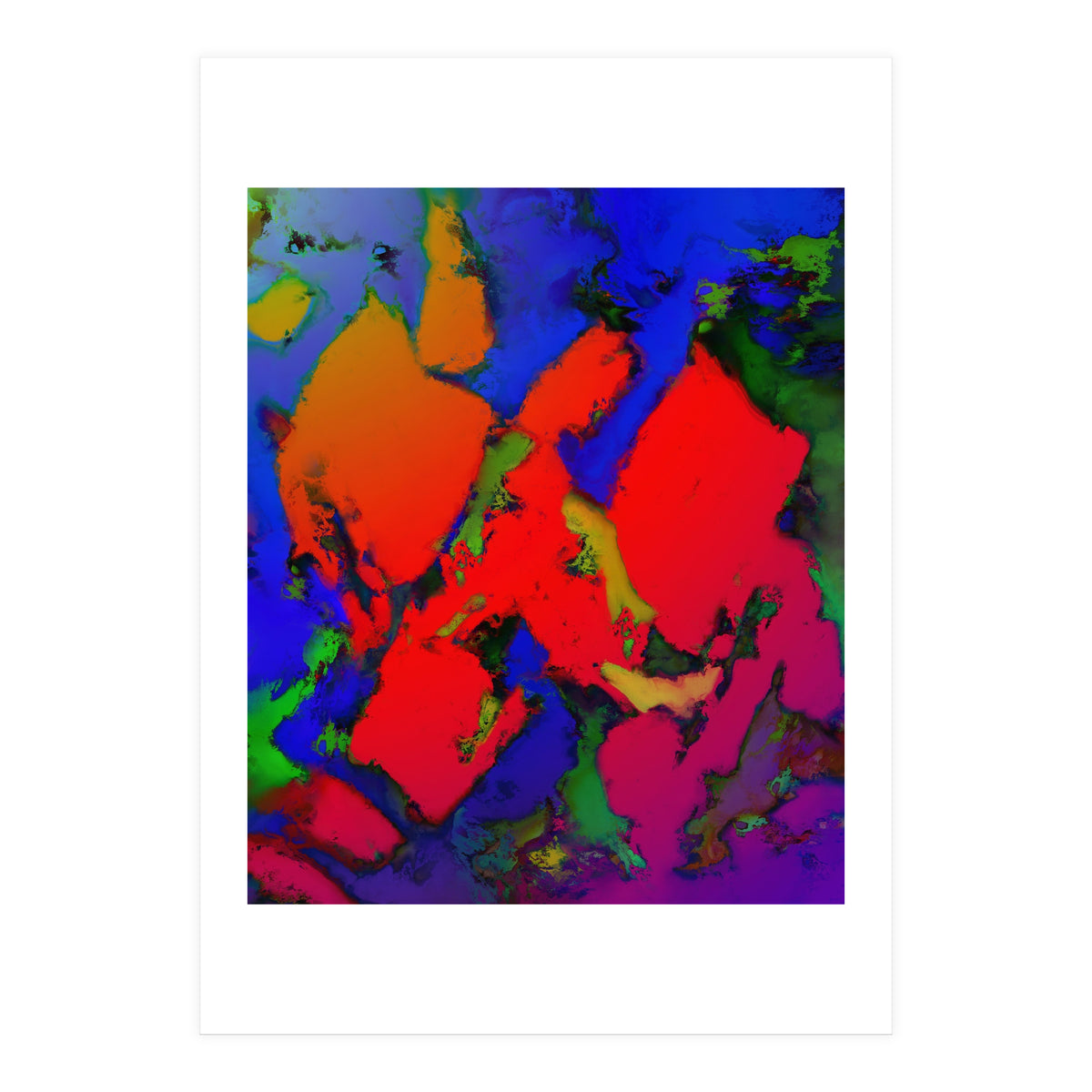 Alligator Red Glow (Print Only)