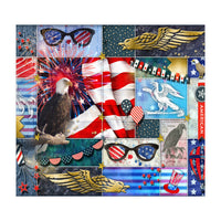 Americana Eagles Collage (Print Only)