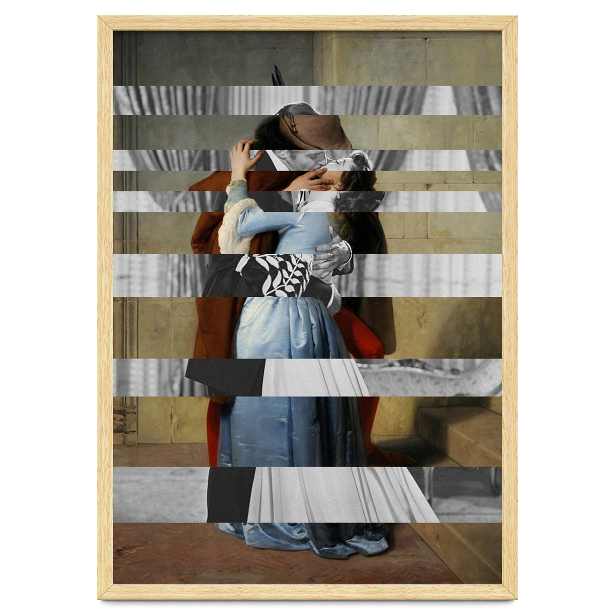 Hayez's "The Kiss" & Clark Gable and Vivien Leigh