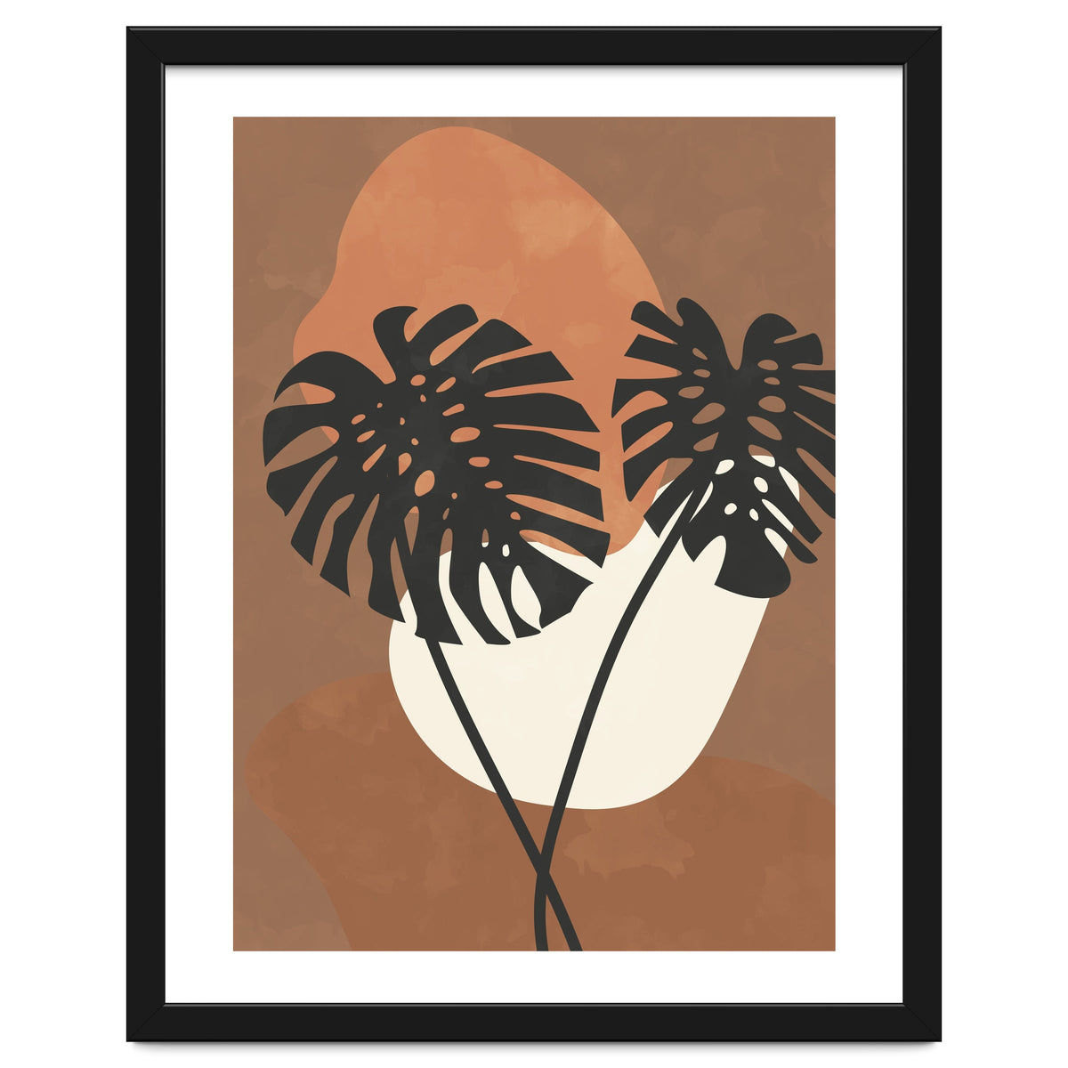 Boho Earth Tones Monstera