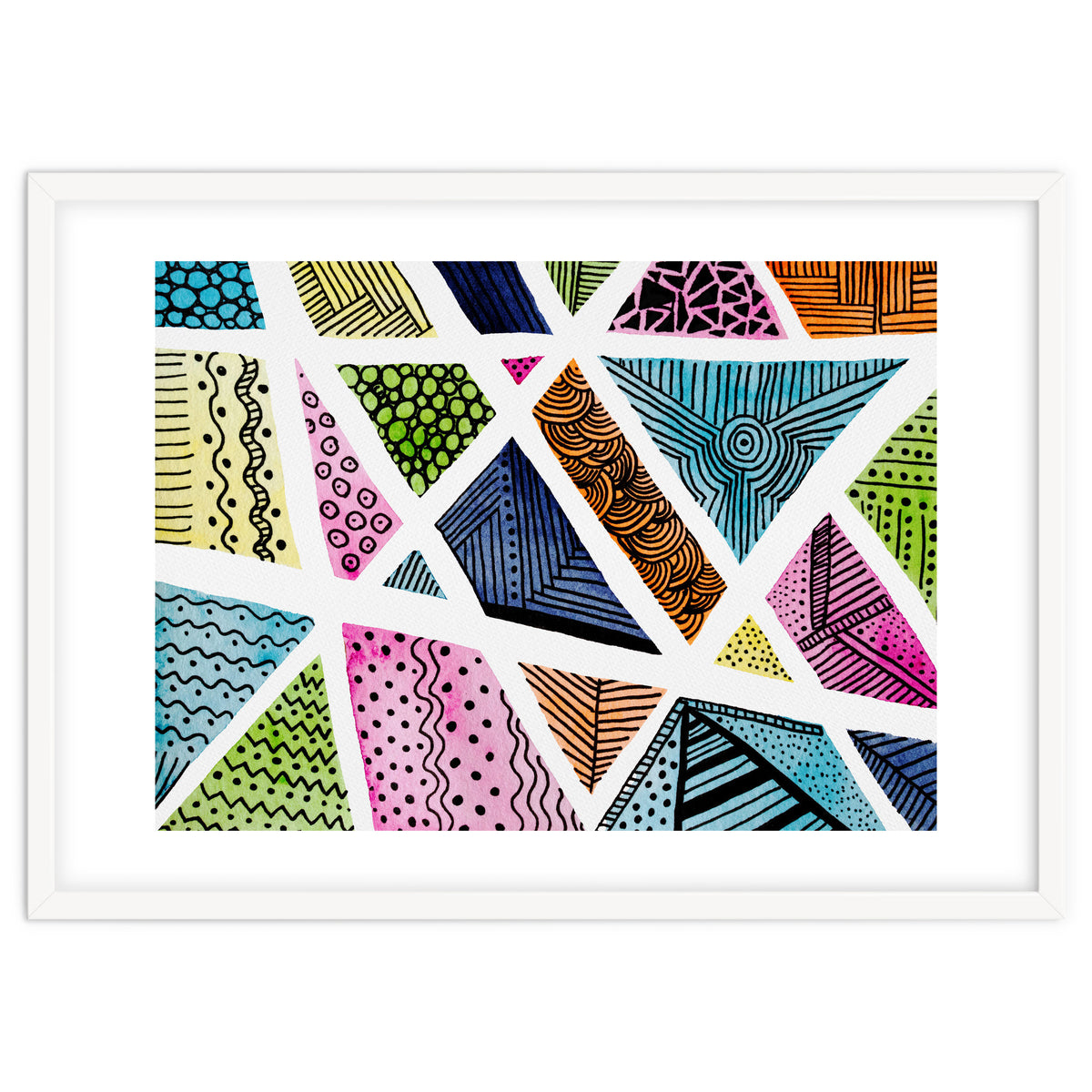 Geometric doodle pattern