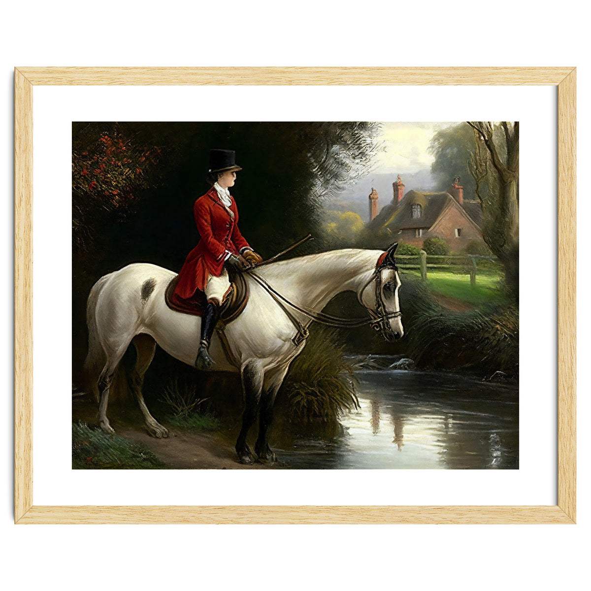 19th Century Countryside Oil Painting