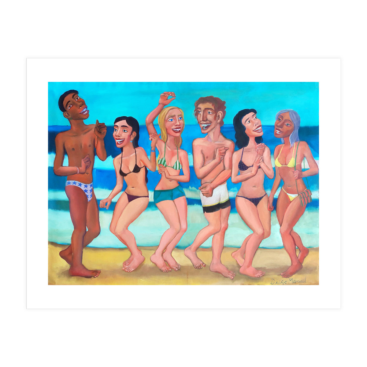 Fiesta En La Playa 4 (Print Only)