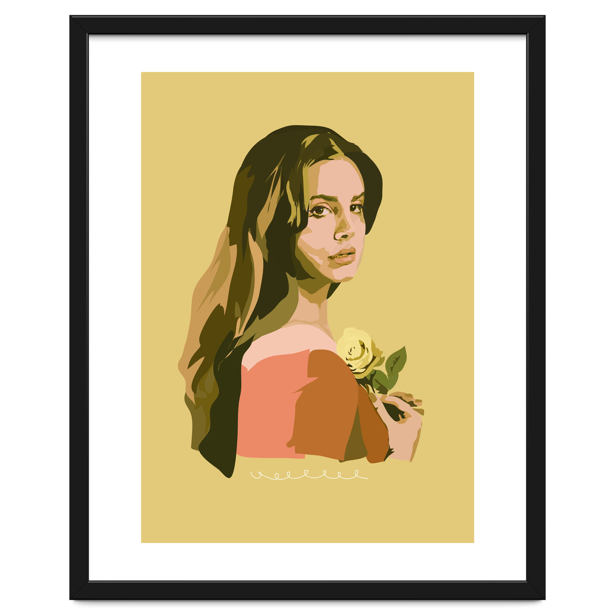 Lana Del Rey With Rose