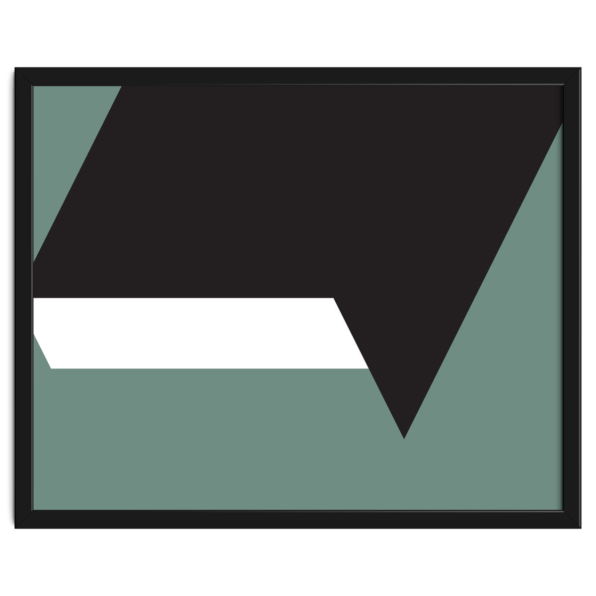 Geometric Shapes No. 85 - black, white & grey