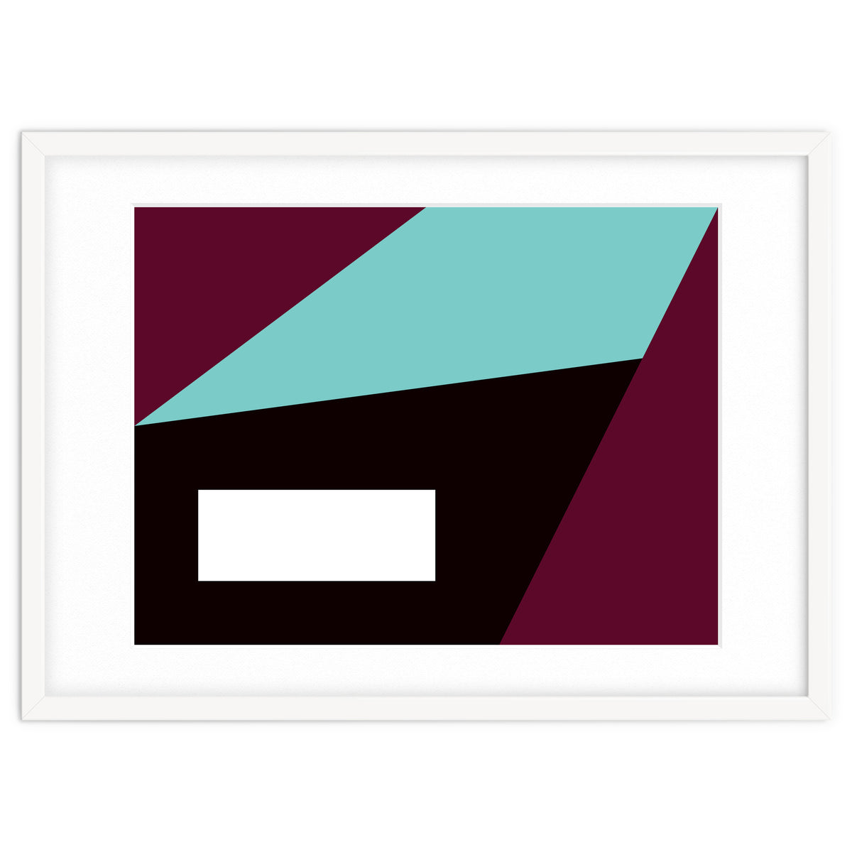 Geometric Shapes No. 84 - purple & turquoise