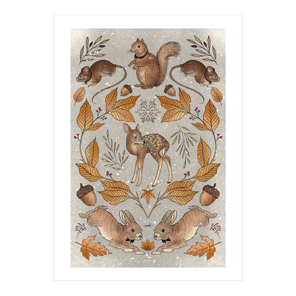 Christmas Animals (Print Only)