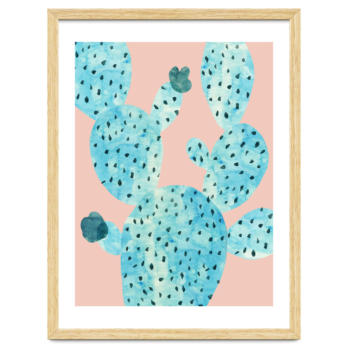 Watercolor of cacti III