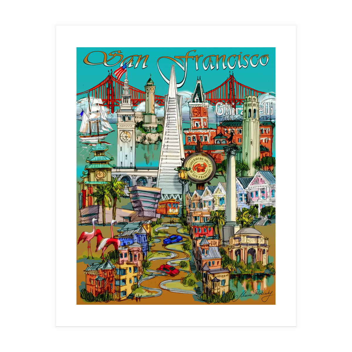 San Francisco Illustration (Print Only)