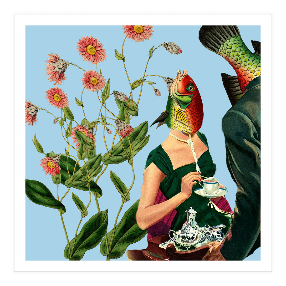 Fish Soul Mate Blue (Print Only)