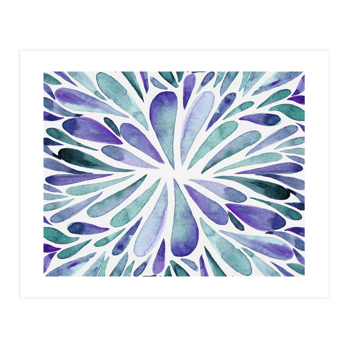 Retro abstract floral (Print Only)