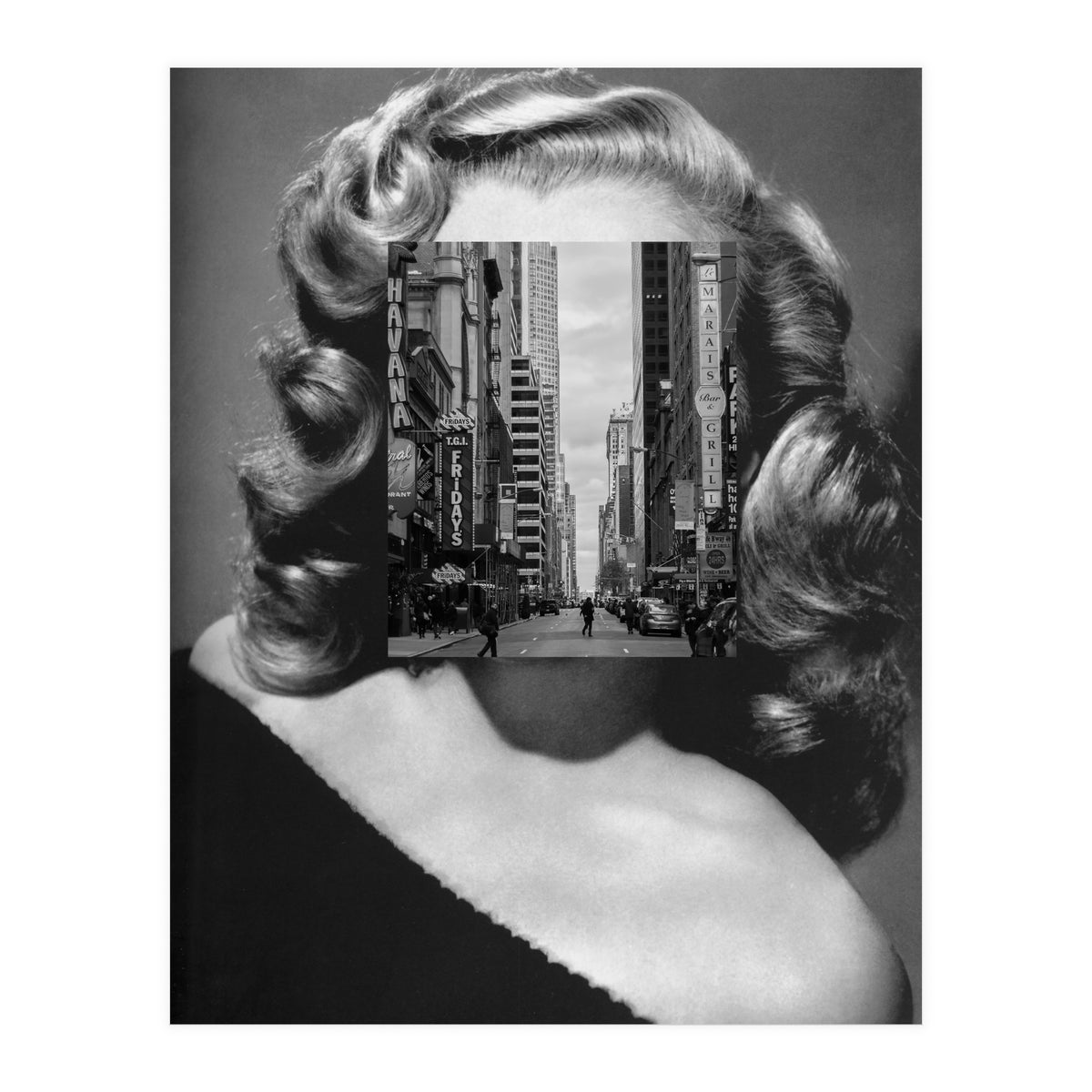 Marilyn In The Streets (Print Only)